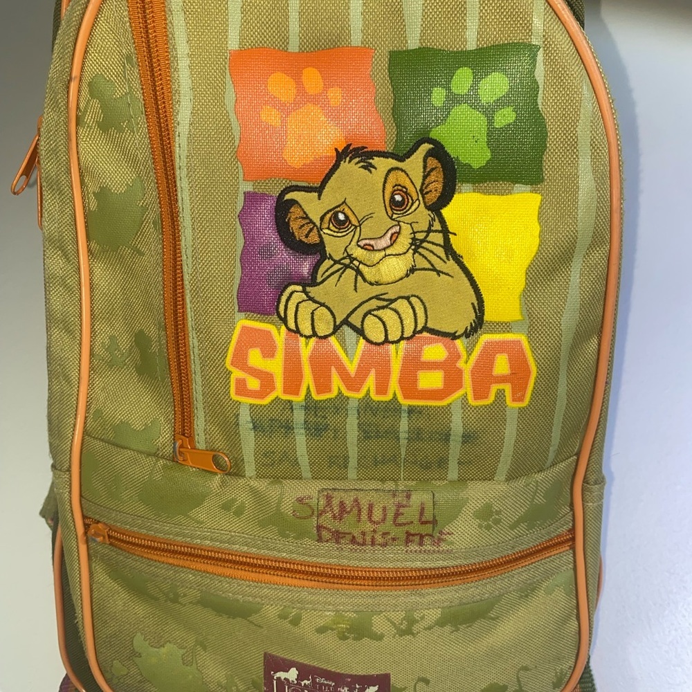 Vintage Simba Green Backpack - Picture 4 of 9